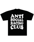 Polera Anti Social Racing Club Negra