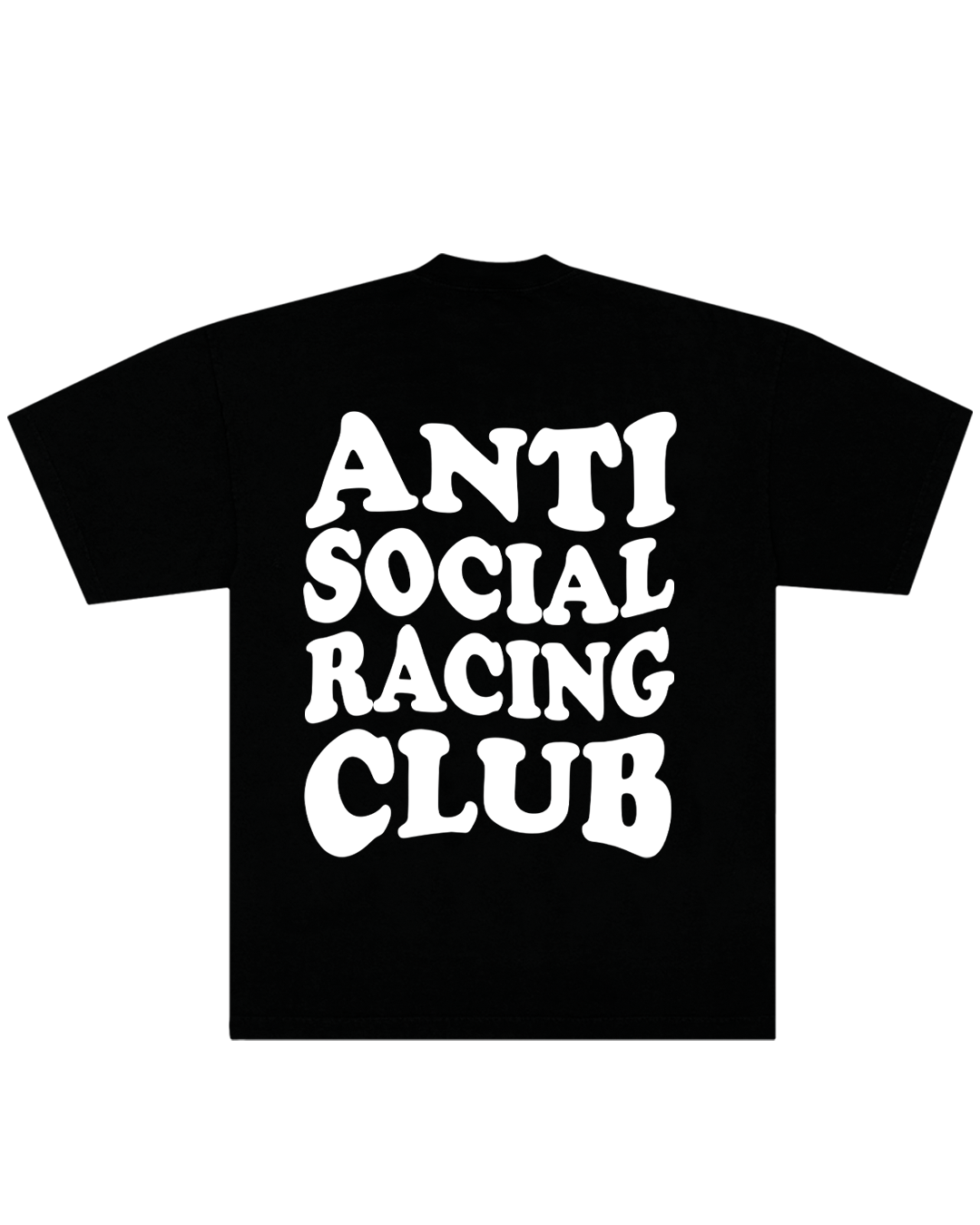 Polera Anti Social Racing Club Negra