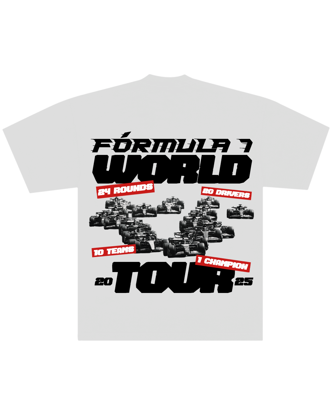 Polera F1 World Tour 2025 Blanca