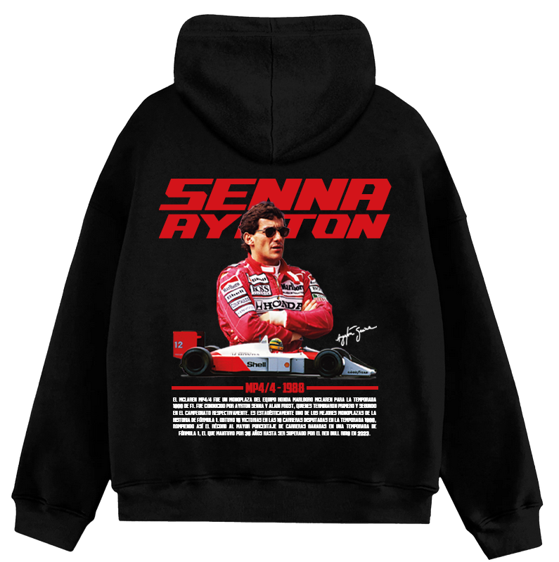 Hoodie Ayrton Senna Campeón F1 MP4/4