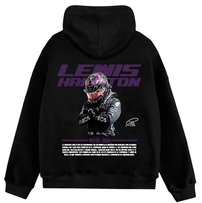 Hoodie Lewis Hamilton campeón F1 Mercedes W11
