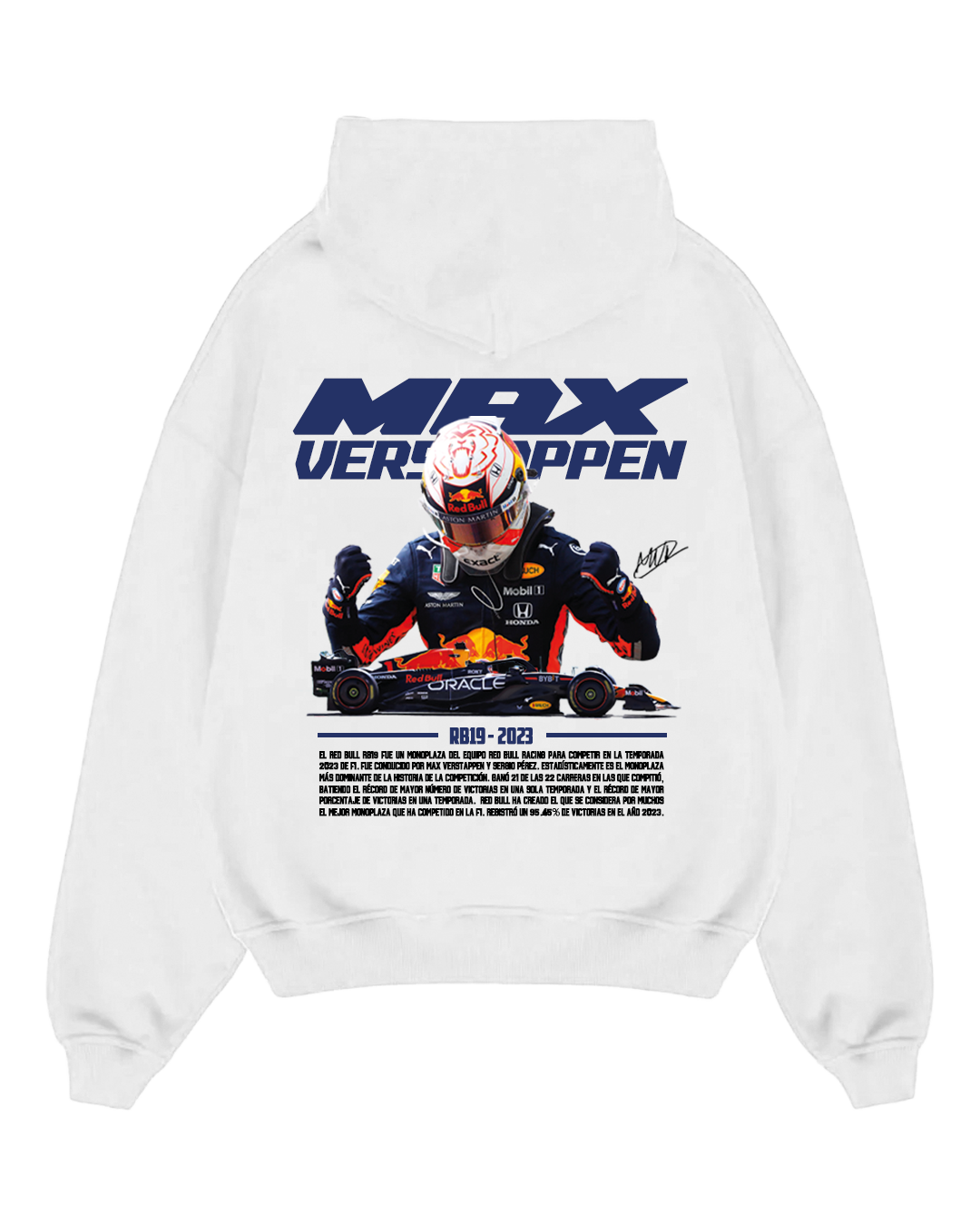 Hoodie Max Verstappen Campeón F1 RB19