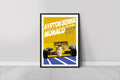 Cuadro decorativo F1 Ayrton Senna Monaco
