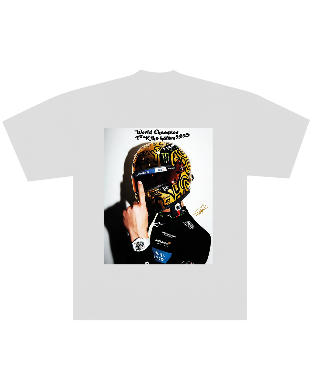 Polera Norris Golden Helmet F**k The Haters - Regular