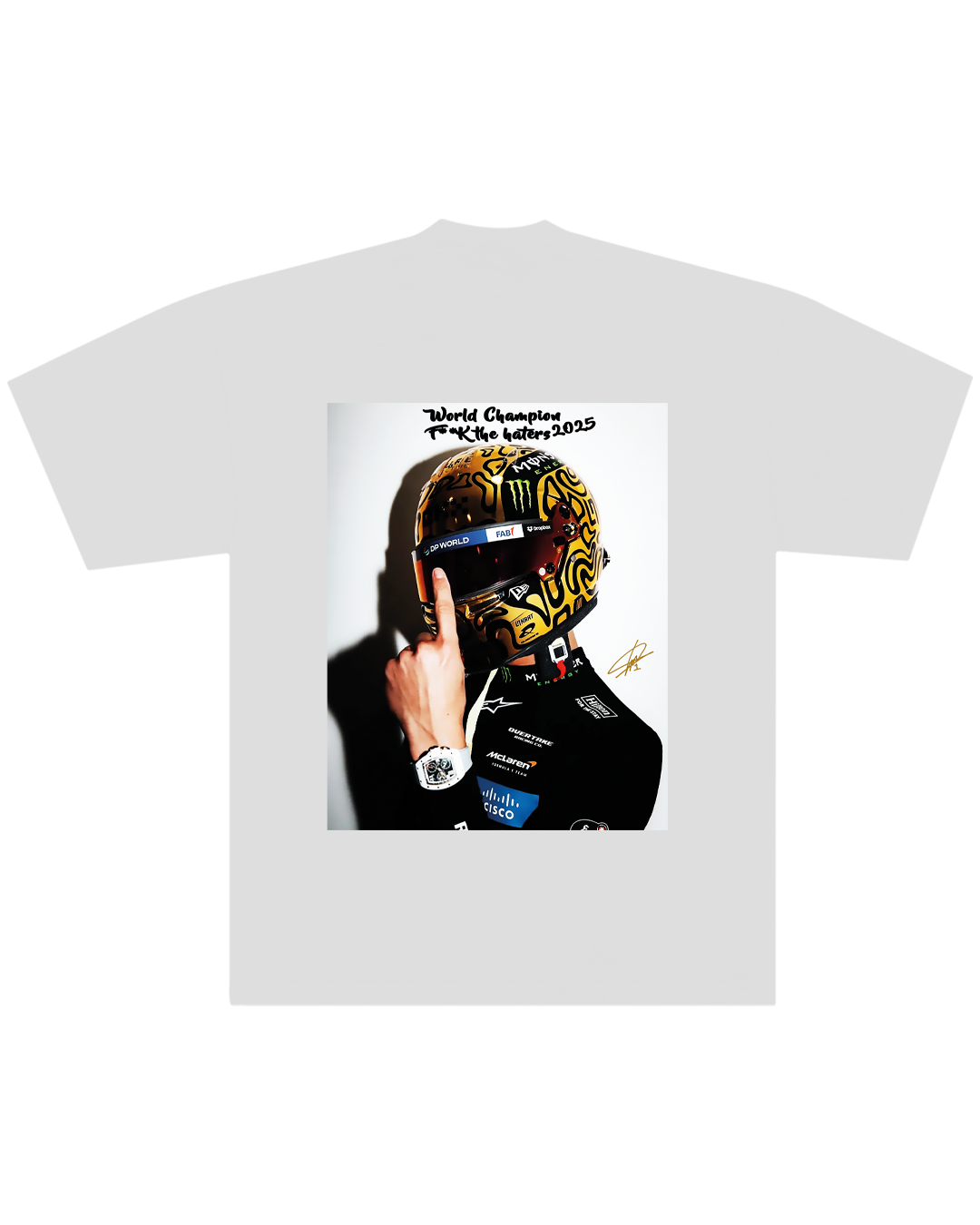 Polera Norris Golden Helmet F**k The Haters - Regular