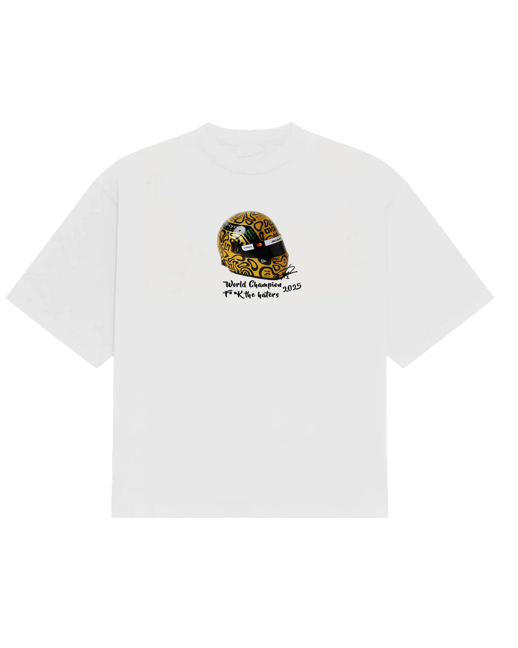 Polera Norris Golden Helmet F**k The Haters - Oversize