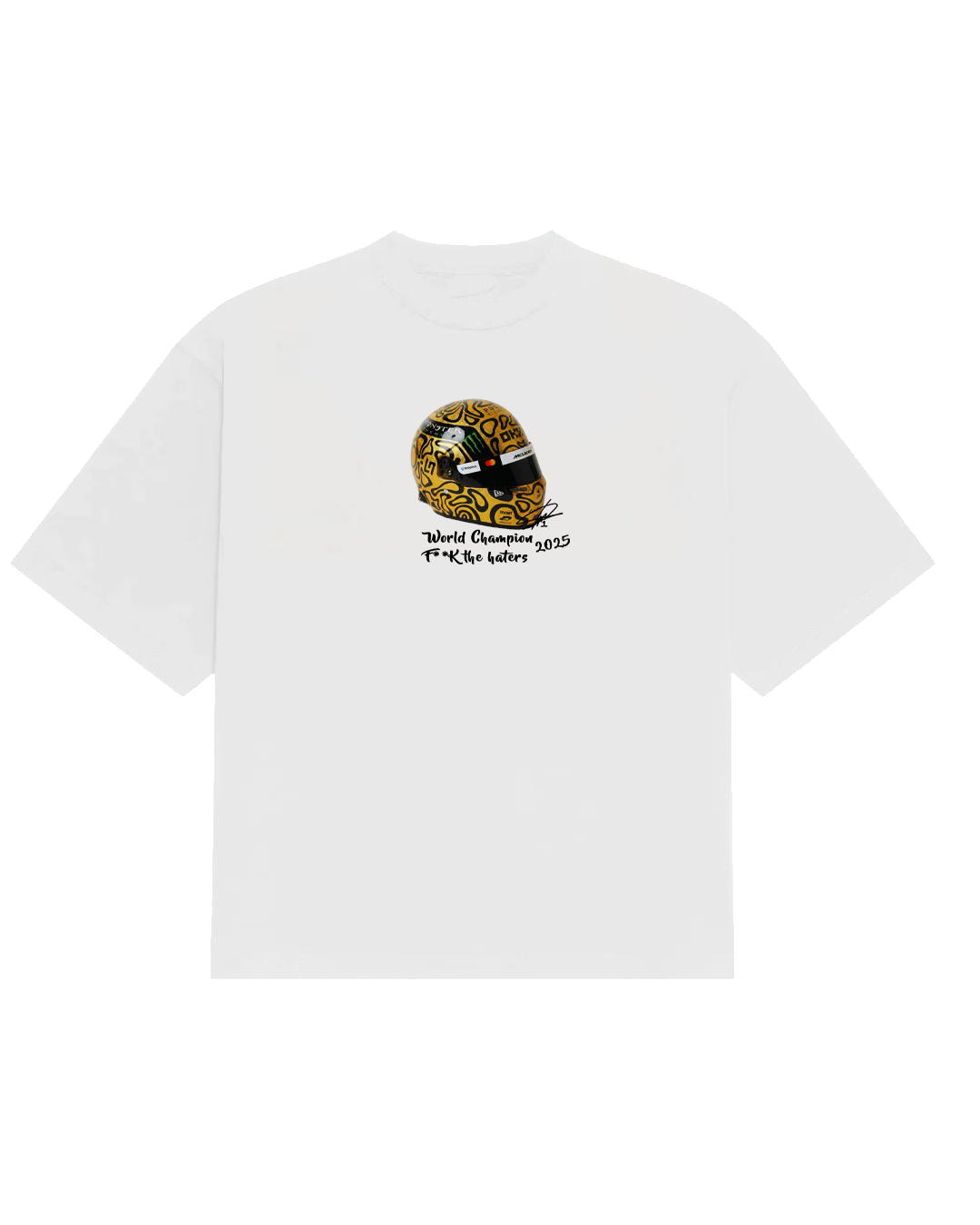 Polera Norris Golden Helmet F**k The Haters - Oversize