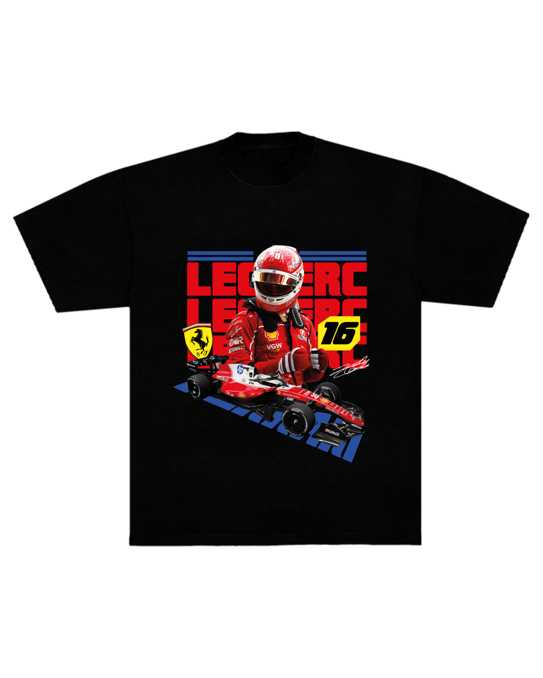 Polera Charles Leclerc Ferrari Temporada 2026