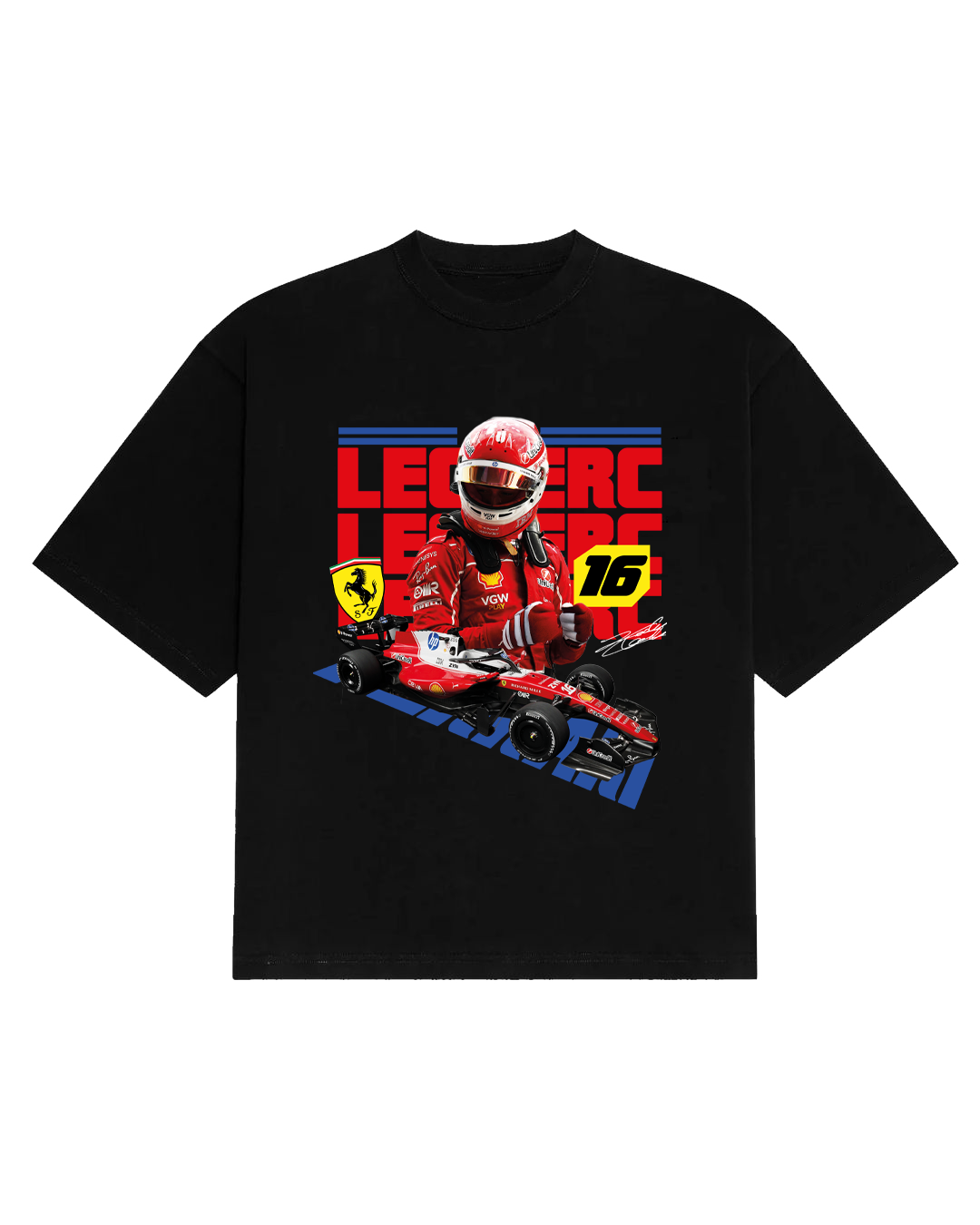 Polera Charles Leclerc Ferrari Temporada 2026