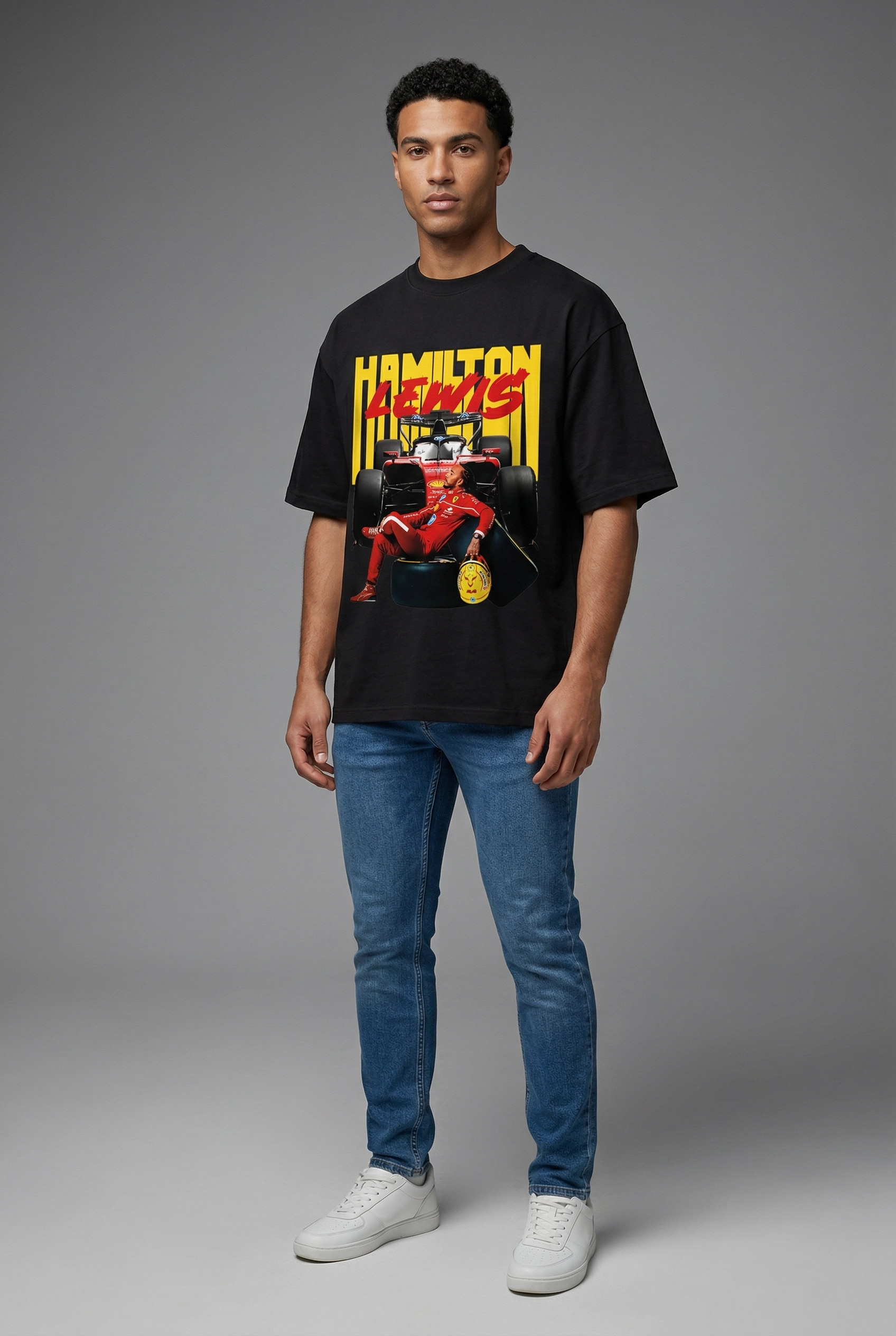 Polera Lewis Hamilton Ferrari 26 I.C.O.N.