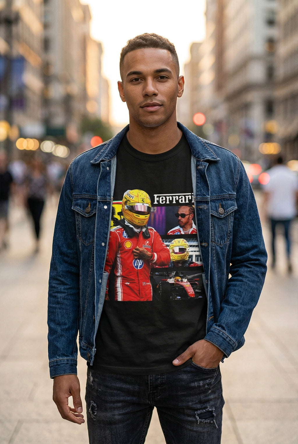 Polera Lewis Hamilton Ferrari 26