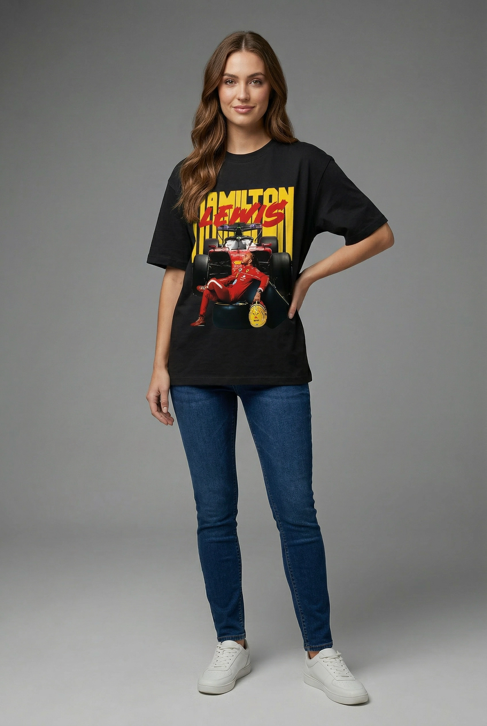 Polera Lewis Hamilton Ferrari 26 I.C.O.N.