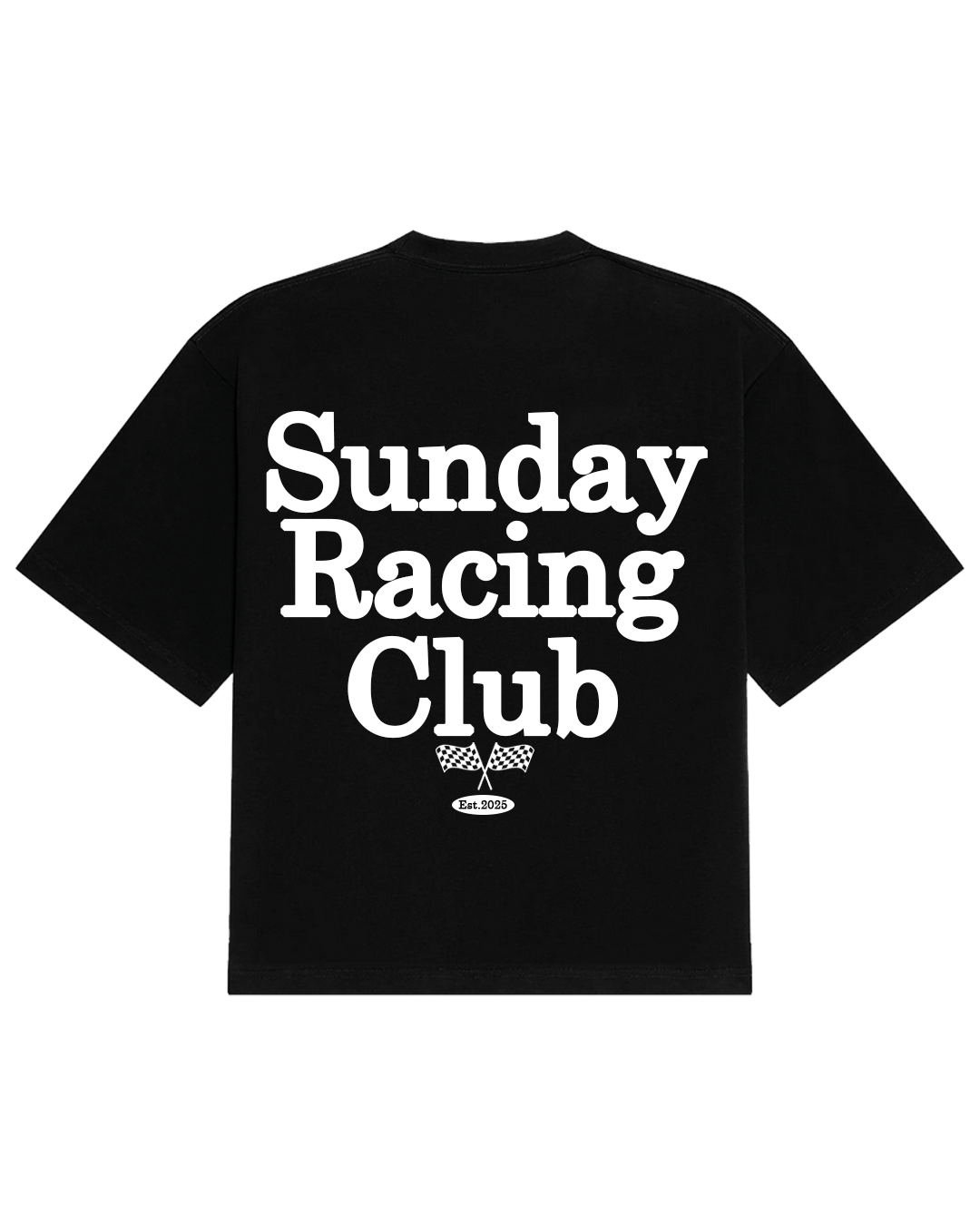 Polera Sunday Racing Club Negra Oversize